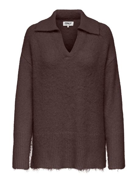 ONLY Sweter w kolorze brązowym rozmiar: XL. Brązowe swetry klasyczne damskie Only, xl, bez kołnierzyka. Za 130.99 zł.