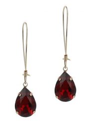 Otazu Pozłacane kolczyki z kryształami Swarovski rozmiar: onesize. Czerwone kolczyki damskie Otazu, z kryształem, pozłacane, z zapięciem typu bigiel. Za 100.99 zł.