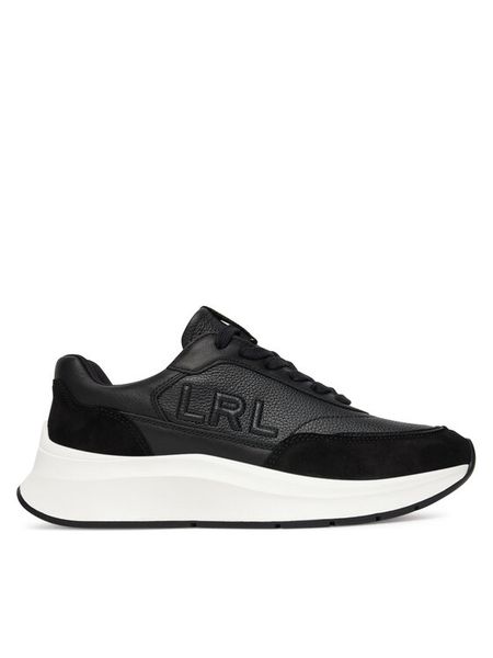 LAUREN RALPH LAUREN Sneakersy 802974376002 Czarny. Czarne obuwie sportowe damskie Lauren Ralph Lauren, ze skóry, bez zapięcia. Za 649.99 zł.