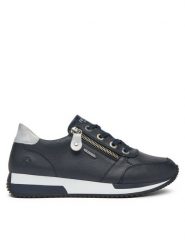 Remonte Sneakersy D0H11-14 Czarny. Czarne obuwie sportowe damskie Remonte, ze skóry, bez zapięcia. Za 399.99 zł.