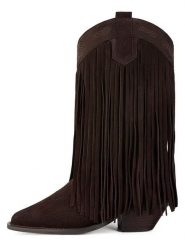 Loft37 Skórzane kowbojki w kolorze brązowym rozmiar: 37. Brązowe kozaki damskie loft37, na zimę, bez obcasa, bez zapięcia. Za 608.99 zł.