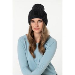 Czapka SUPER.NATURAL Krissini Beanie. Czarne czapki damskie super.natural, bez wzorów. Za 183.53 zł.