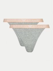 Emporio Armani Underwear Komplet stringów 164522 4F227 00948 Szary. Szare komplety bielizny Emporio Armani Underwear, bez wzorów, z bawełny. Za 129.99 zł.
