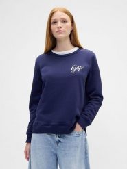 GAP Bluza w kolorze granatowym rozmiar: XS. Niebieskie bluzy damskie GAP, xs, bez wzorów, bez kaptura. Za 91.45 zł.
