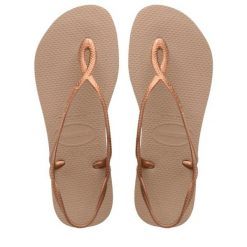 Klapki Havaianas Model 4129697 Kolor Brązowy. Czerwone klapki damskie Havaianas, bez wzorów, z gumy, bez obcasa, bez zapięcia. Za 148.95 zł.