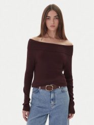 Kontatto Sweter 3M0813C Brązowy Regular Fit. Brązowe swetry klasyczne damskie Kontatto, m, z syntetyku, bez kołnierzyka. Za 269.99 zł.