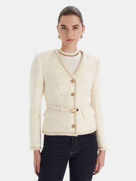 Marciano Guess Marynarka 5BGN07 7394A Écru Regular Fit. Marynarki i żakiety damskie Marciano Guess, z aplikacjami, z syntetyku. Za 659.00 zł.