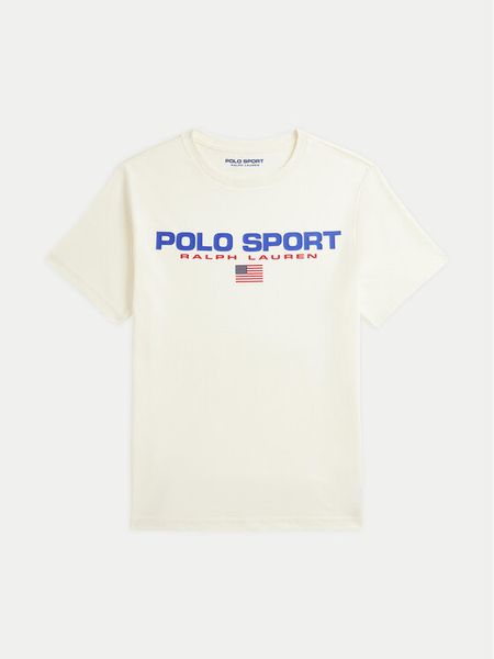 Polo Ralph Lauren T-Shirt 323837629010 Écru Regular Fit. T-shirty i koszulki chłopięce Polo Ralph Lauren, bez wzorów, z bawełny, bez kołnierzyka, bez ramiączek. Za 99.99 zł.