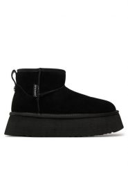 Steve Madden Śniegowce Campfire SM11002737 Czarny. Czarne śniegowce damskie Steve Madden, ze skóry. Za 559.99 zł.