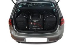 Torby Do Bagażnika Vw Golf 5 Hatchback 2012-2020 4Szt Kjust. Czarne torby podróżne KJUST, bez wzorów, z kauczuku. Za 1,140.00 zł.
