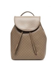 Calvin Klein Plecak Emblem Aop Mini Backpack LV04F3507G Beżowy. Brązowe plecaki Calvin Klein, bez wzorów, ze skóry. Za 529.99 zł.