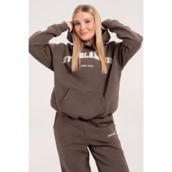 Bluza fitness damska Gym Glamour college. Brązowe bluzy damskie GYM GLAMOUR, xs, bez wzorów, bez kaptura. Za 199.99 zł.