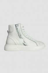 VALENTINO Białe sneakersy HIGH-TOP. Białe obuwie sportowe damskie Valentino by Mario Valentino, bez zapięcia. W wyprzedaży za 999.99 zł.