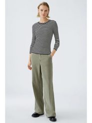 Oui Sweter w kolorze czarno-kremowym rozmiar: 42. Brązowe swetry klasyczne damskie Oui, bez kołnierzyka. Za 144.92 zł.