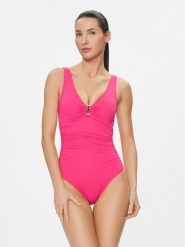 Lauren Ralph Lauren Strój kąpielowy 20201016 Różowy. Czerwone stroje jednoczęściowe Lauren Ralph Lauren, bez wzorów, z syntetyku. Za 509.99 zł.