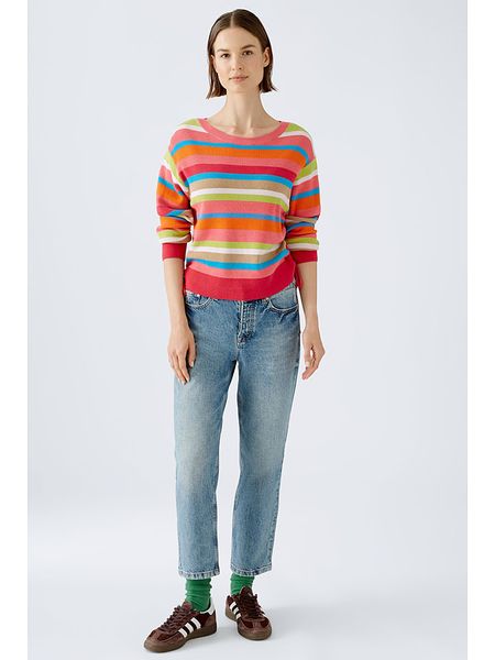 Oui Sweter ze wzorem rozmiar: 42. Swetry klasyczne damskie Oui, bez kołnierzyka. Za 118.01 zł.