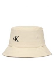 Calvin Klein Kapelusz Bucket LV04F5101G Écru. Białe kapelusze damskie Calvin Klein, bez wzorów, z bawełny. Za 189.99 zł.