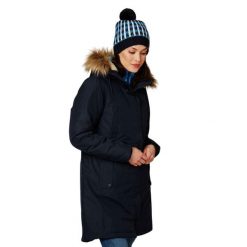 Parka damska Helly Hansen Mayen. Niebieskie parki damskie Helly Hansen, bez kaptura. W wyprzedaży za 676.75 zł.