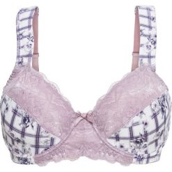 Biustonosz minimizer bonprix matowy bez z nadrukiem. Fioletowe biustonosze bonprix, z nadrukiem. Za 37.99 zł.