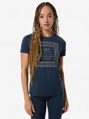 Super.natural Koszulka funkcyjna "Bandana Bio" w kolorze granatowo-białym rozmiar: S. Białe koszulki damskie super.natural, s, bez wzorów, z wełny, bez kołnierzyka, bez ramiączek. Za 208.99 zł.