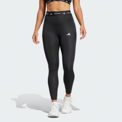 Legginsy TECHFIT 7/8. Czerwone legginsy damskie Adidas, m, bez wzorów, z materiału. W wyprzedaży za 99.50 zł.
