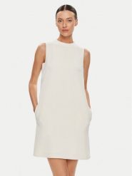 Marella Sukienka codzienna Mariacarla 2332210833 Biały Regular Fit. Białe sukienki damskie Marella, bez wzorów, z syntetyku, bez ramiączek. Za 779.99 zł.