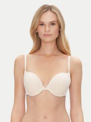 Guess Biustonosz push-up O3RC17 KBBU1 Beżowy. Brązowe biustonosze Guess, z aplikacjami, z bawełny. Za 159.99 zł.