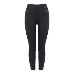 Damskie legginsy jeździeckie z pełną przyczepnością Cavallo Cavaliz RL. Czarne legginsy damskie CAVALLO, na zimę, bez wzorów, z elastanu, do jazdy konnej. Za 389.30 zł.