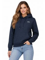Geographical Norway Bluza "Guni" w kolorze granatowym rozmiar: XXL. Niebieskie bluzy damskie Geographical Norway, xxl, bez wzorów, z bawełny, z kapturem. Za 174.95 zł.