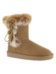 Blackfield Botki zimowe "Chuckson" w kolorze jasnobrązowym rozmiar: 39. Brązowe botki damskie Blackfield, na zimę, z materiału, z okrągłym noskiem, bez obcasa, na platformie, bez zapięcia. Za 152.99 zł.