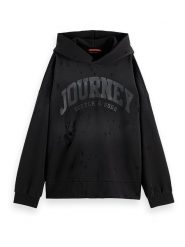 Scotch & Soda Bluza w kolorze czarnym rozmiar: S. Czarne bluzy damskie Scotch & Soda, s, bez wzorów, z bawełny, z kapturem. Za 237.17 zł.