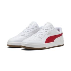 Sneakersy unisex Caven 2.0 PUMA For All Time Red White Silver Gum Metallic. Białe obuwie sportowe damskie Puma, bez zapięcia, trekkingowe. Za 269.00 zł.