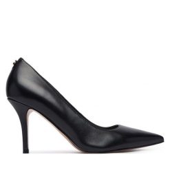 Szpilki Guess. Czarne szpilki damskie Guess, z aplikacjami, bez obcasa, na szpilce, bez zapięcia. Za 674.99 zł.