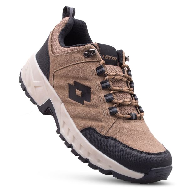 Buty sportowe LOTTO KETCHAM sneakersy. Brązowe obuwie sportowe casual damskie Lotto, bez zapięcia, trekkingowe. Za 159.00 zł.
