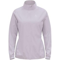 Kurtka techniczna damska ODLO Brensholmen Jacket. Fioletowe kurtki damskie ODLO, na zimę, s, bez wzorów, z elastanu, bez kaptura. Za 529.99 zł.