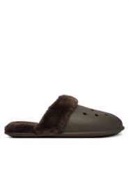 Crocs Kapcie Classic Fuzz Scuff 212143 Brązowy. Brązowe kapcie damskie Crocs, z tworzywa sztucznego. Za 199.99 zł.