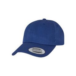 Czapka bejsbolówka Flexfit Low Profile Cotton. Niebieskie czapki z daszkiem damskie FLEXFIT, bez wzorów. Za 129.50 zł.