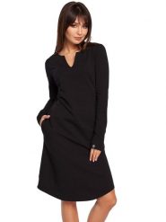 Be Wear Sukienka w kolorze czarnym rozmiar: XXL. Czarne sukienki damskie Be Wear, bez wzorów, bez ramiączek. Za 159.05 zł.