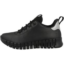Buty do chodzenia damskie Ecco 21823301001. Czarne obuwie sportowe damskie ECCO, z materiału, bez zapięcia, trekkingowe. Za 881.00 zł.
