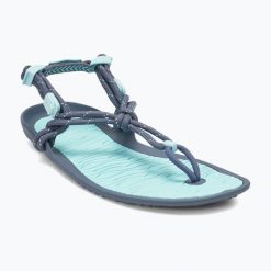 Sandały barefoot damskie Xero Shoes Aqua Cloud. Niebieskie sandały damskie XERO SHOES, bez wzorów, bez obcasa, bez zapięcia. Za 149.99 zł.