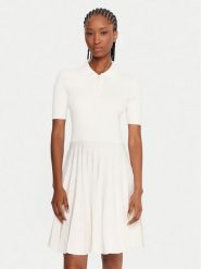 Lacoste Sukienka codzienna EF5803 Écru Regular Fit. Sukienki damskie Lacoste, bez wzorów, z wiskozy, bez ramiączek. Za 889.99 zł.