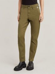 G-Star Spodnie chino w kolorze khaki rozmiar: W30. Brązowe spodnie materiałowe damskie G-Star, bez wzorów. Za 210.95 zł.