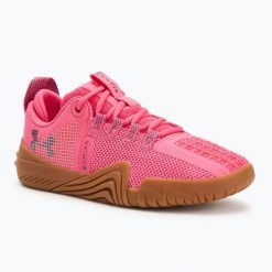 Buty treningowe damskie Under Armour TriBase Reign 6 supersuperdownpour. Czerwone obuwie sportowe damskie Under Armour, bez zapięcia, na fitness i siłownię. Za 339.99 zł.