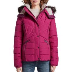 Kurtka zimowa damska Tom Tailor Signature Puffer. Czerwone kurtki damskie Tom Tailor, na zimę, bez wzorów, z poliesteru, bez kaptura. Za 514.05 zł.