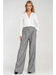 Nife Spodnie w kolorze szarym rozmiar: 38. Szare spodnie materiałowe damskie Nife, bez wzorów, z materiału. Za 192.79 zł.