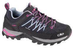 Buty trekkingowe damskie CMP Rigel Low. Czarne obuwie trekkingowe damskie CMP, z materiału, bez zapięcia. Za 366.99 zł.