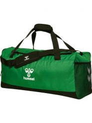 Torba sportowa Hummel Core 2.0. Czarne torby sportowe Hummel, bez wzorów, z materiału. Za 149.62 zł.
