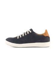 TRAVELIN' Skórzane sneakersy "Metz" w kolorze granatowym rozmiar: 38. Niebieskie obuwie sportowe damskie Travelin', z nubiku, bez zapięcia. Za 338.21 zł.