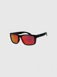 4F Okulary przeciwsłoneczne z powłoką lustrzaną - granatowe Uniwersalny. Niebieskie okulary przeciwsłoneczne damskie 4F. Za 69.99 zł.