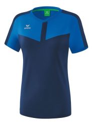 Erima Koszulka sportowa "Squad" w kolorze niebiesko-granatowym rozmiar: 42. Niebieskie koszulki sportowe damskie Erima, bez wzorów, z materiału, bez ramiączek, outdoorowe. Za 92.86 zł.